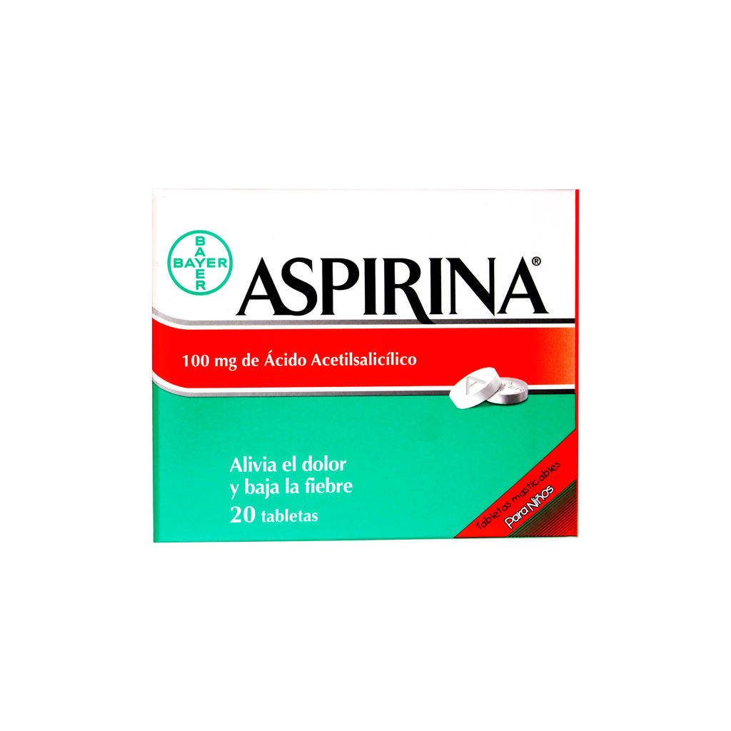 Aspirina Para Niños 100 Mg Tabletas BAYER OTC