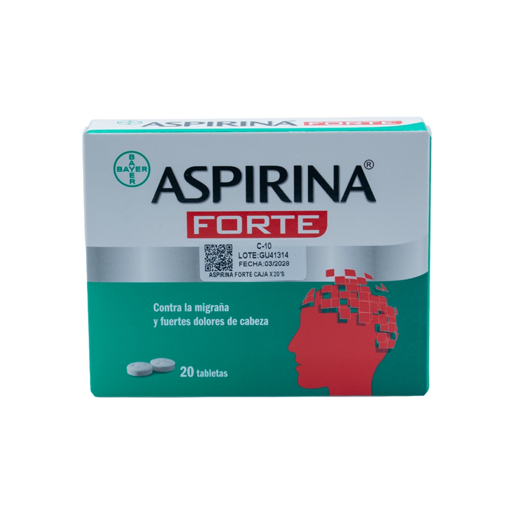 Aspirina Forte x Tabletas BAYER OTC