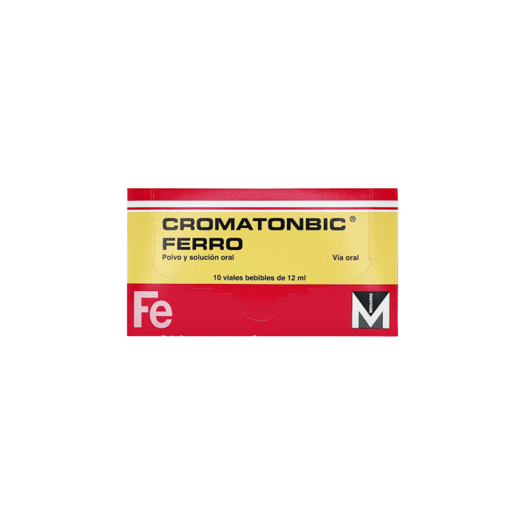 Cromatonbic Ferro Solucion Bebible 12Ml Caja x 10 Viales Laboratorios Menarini