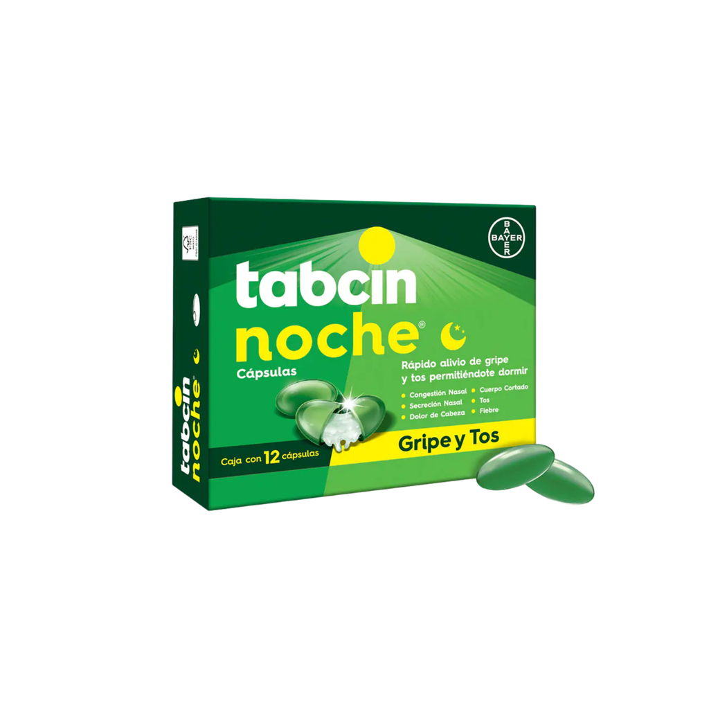 TABCIN NOCHE POWER GEL 325MG SOBRE x 2 BAYER OTC