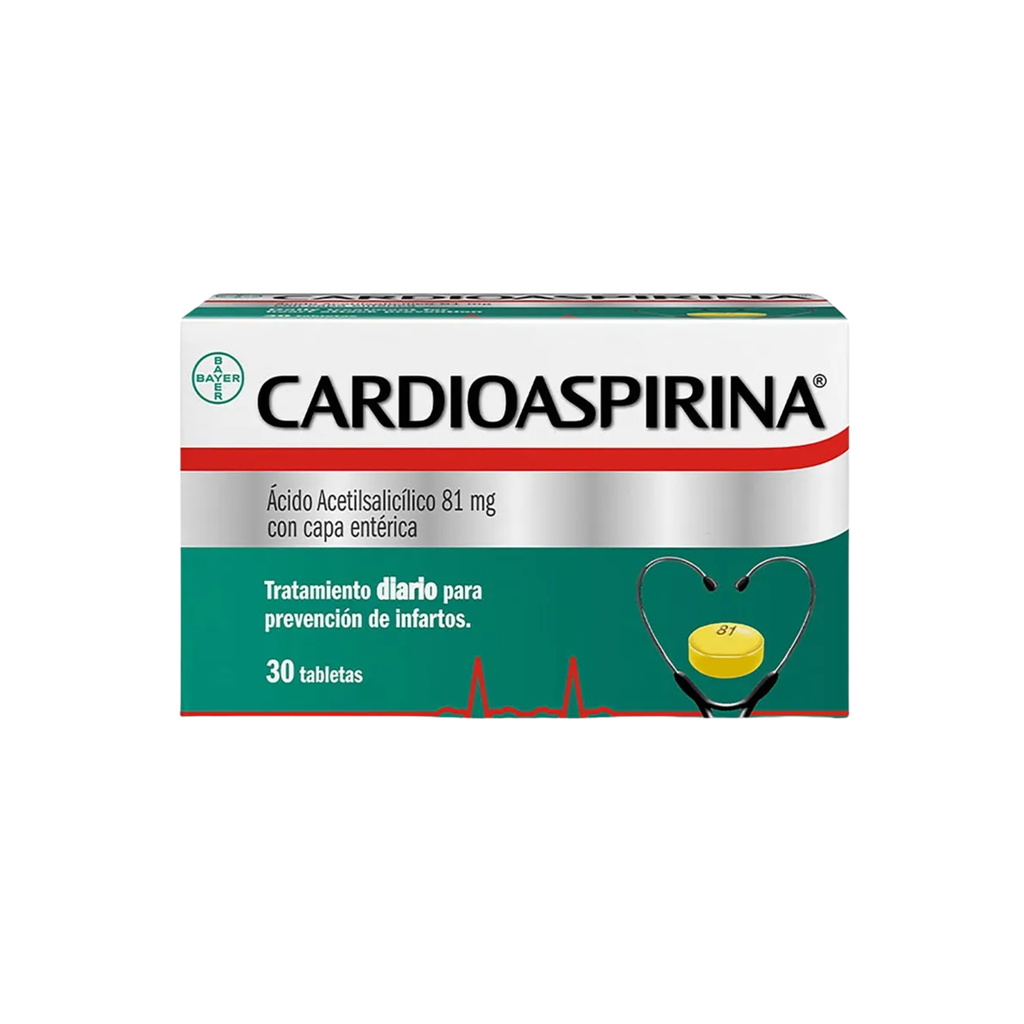 Cardioaspirina Tabletas Recubiertas Entericas BAYER OTC