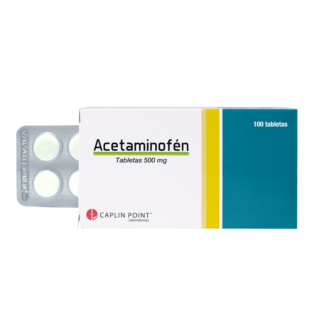 Acetaminofen 500mg Tableta Caplin Point Laboratories TVC