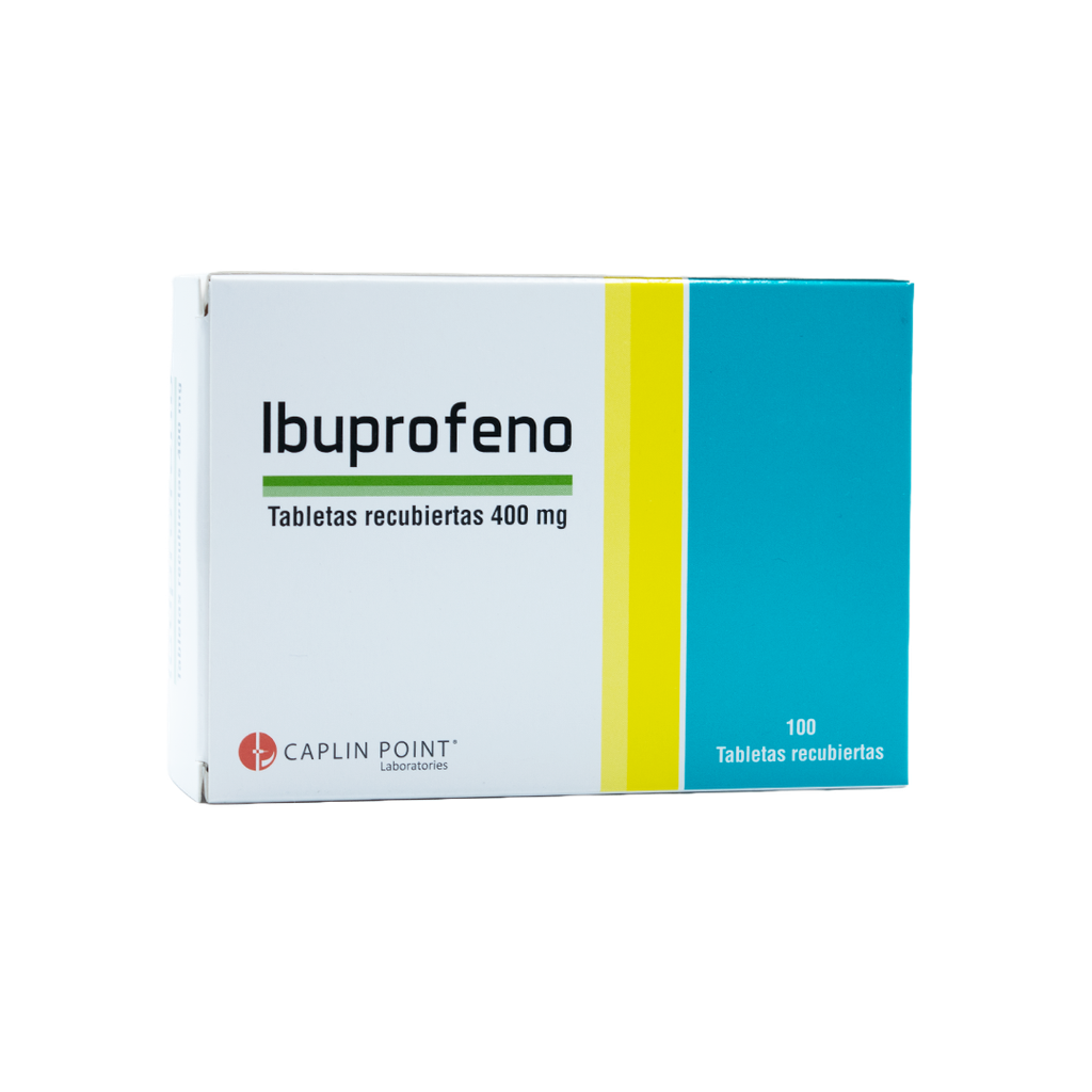 Ibuprofeno 400mg Tabletas x 100 Tabletas Caplin Point Laboratories