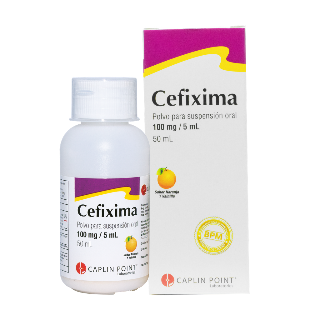 Cefixima  100 Mg5Ml Polvo Granulado Para Suspension Oral Caplinpoint  CaplinPoint Laboratories Ltd.