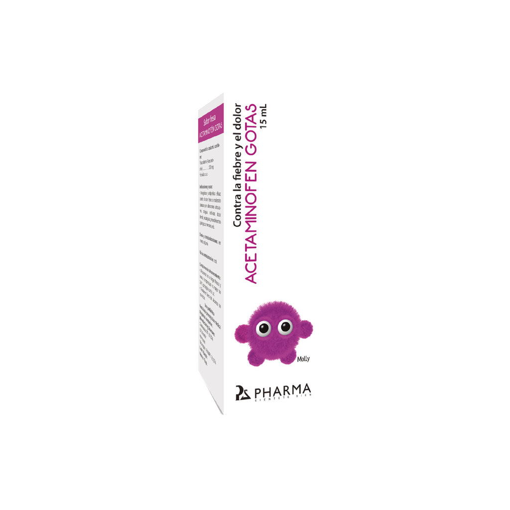 Acetaminofen PS Pharma 100Mg/Ml Solucion Oral Gotas 15Ml. PS Pharmalat