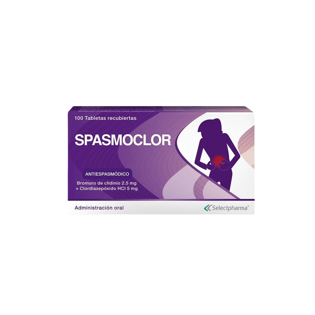 Spasmoclor 5mg / 2.5mg Tableta Recubierta SelectPharma
