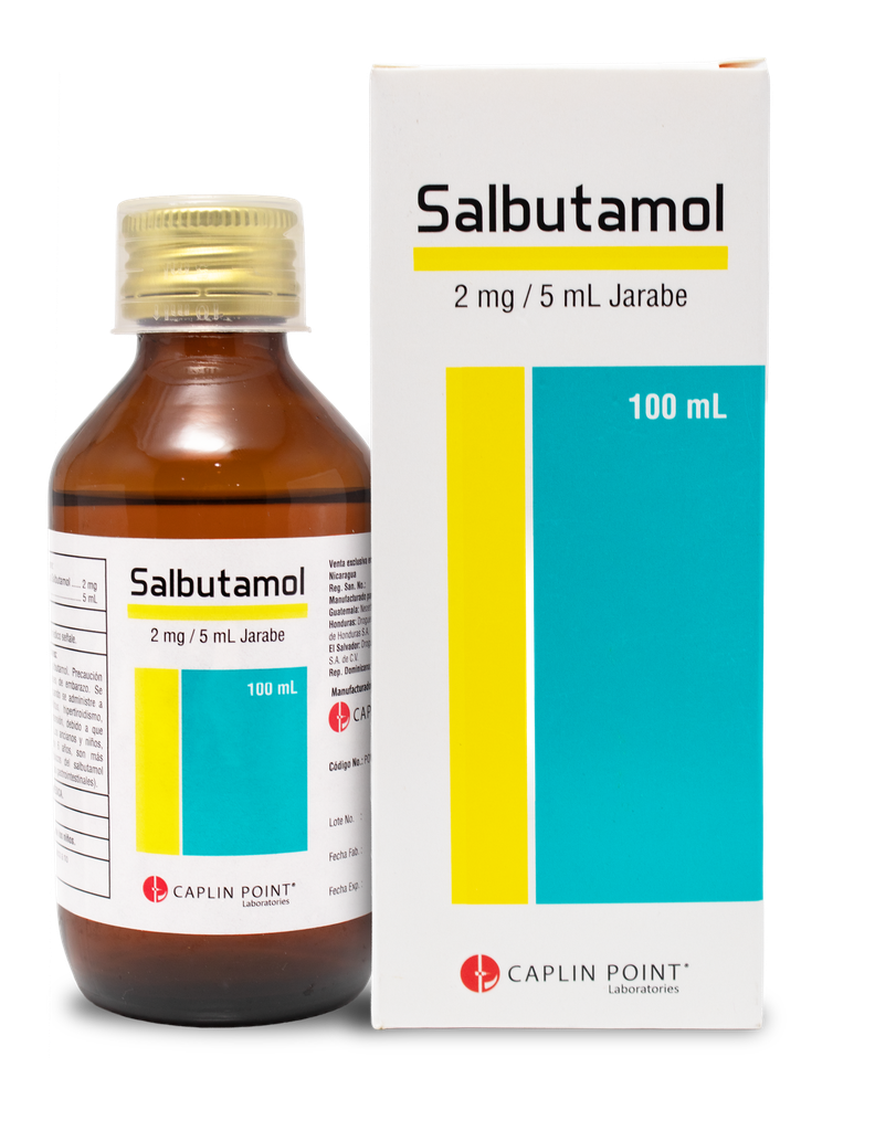 Salbutamol 2mg/5ml Jarabe - 100ml Caplin Point Laboratories