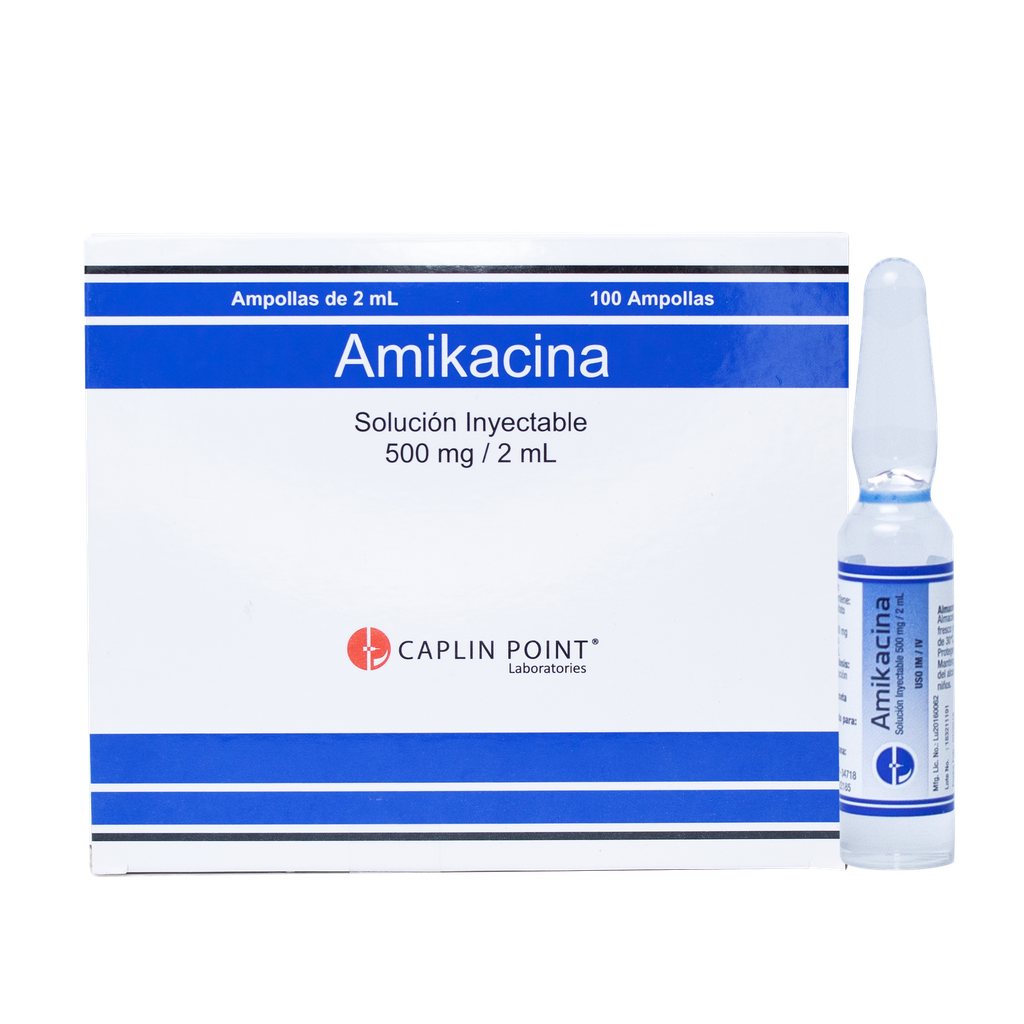 Amikacina  500 Mg.2Ml. Solucion Inyectable Caplin CaplinPoint Laboratories Ltd.