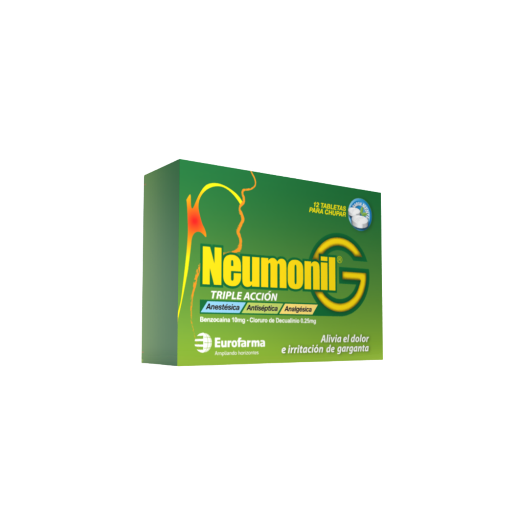 Neumonil G x 2 tabletas masticables Eurofarma
