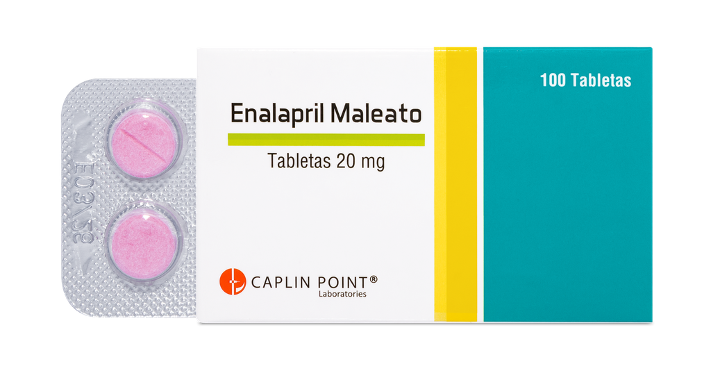 Enalapril 20 mg Tab. x 100 tabletas Caplin Point Laboratories