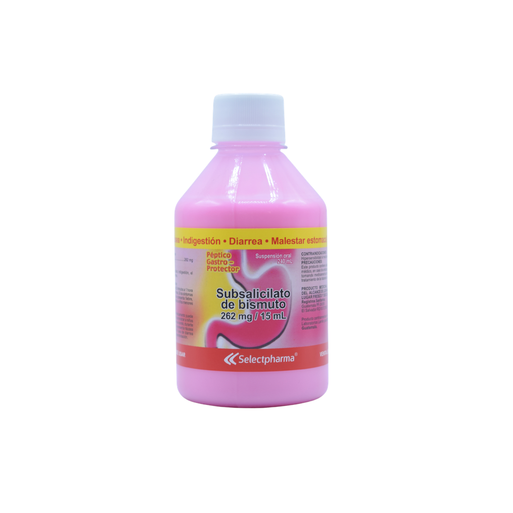 Subsalicilato De Bismuto Selectpharma 120ML 262Mg15Ml Suspension Oral SelectPharma