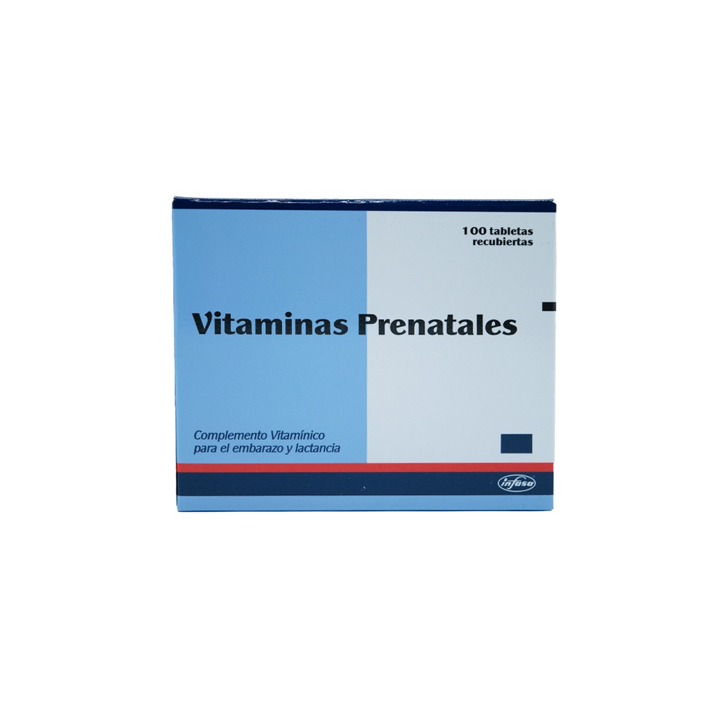 Vitaminas Prenatales Infasa Tabletas Recubiertas INDUSTRIA FARMACEUTICA, S.A.