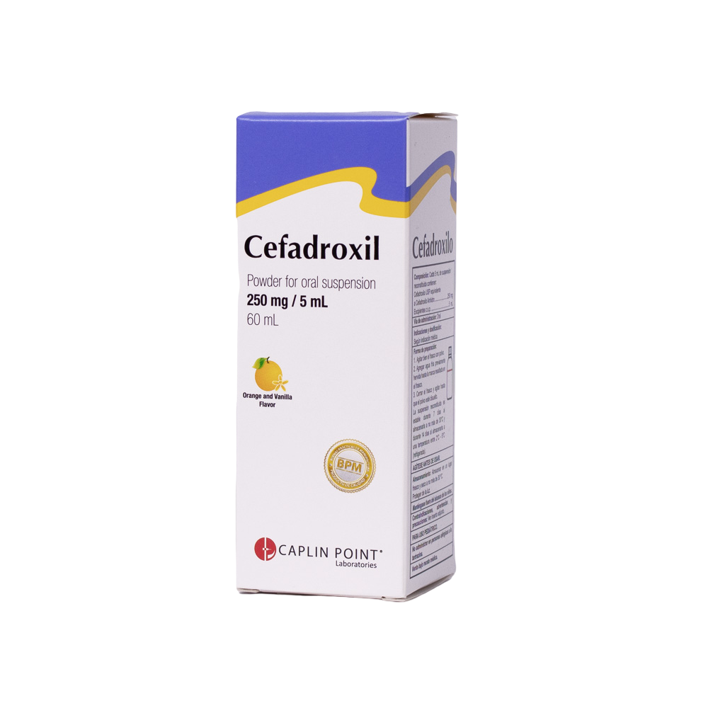 Cefadroxilo Susp. 250mg/5ml - 60ml Caplin Point Laboratories