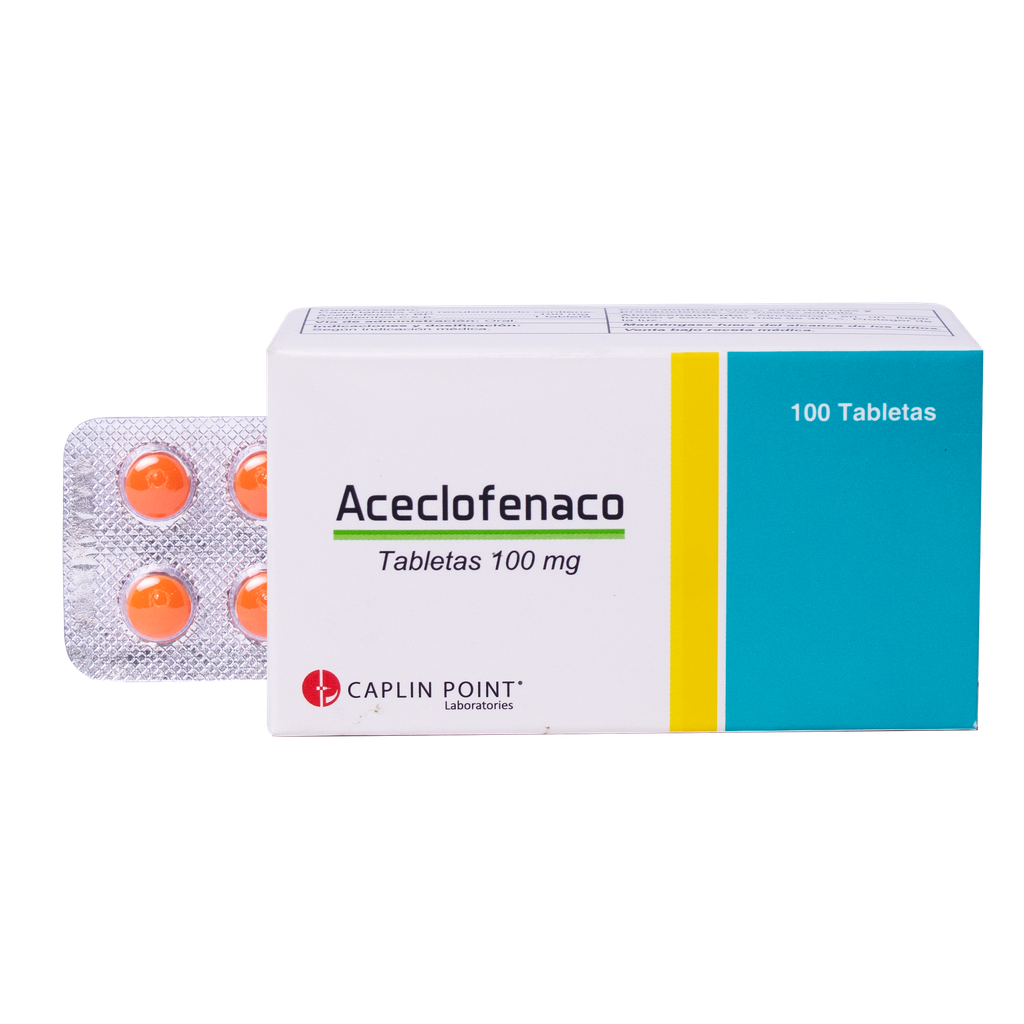 Aceclofenaco 100 Mg. Tabletas Caplin Point  CaplinPoint Laboratories Ltd.