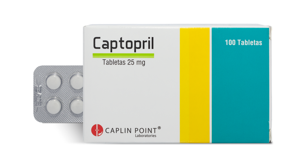 Captopril  Bp 25 Mg. Tabletas Caplin Point  CaplinPoint Laboratories Ltd.
