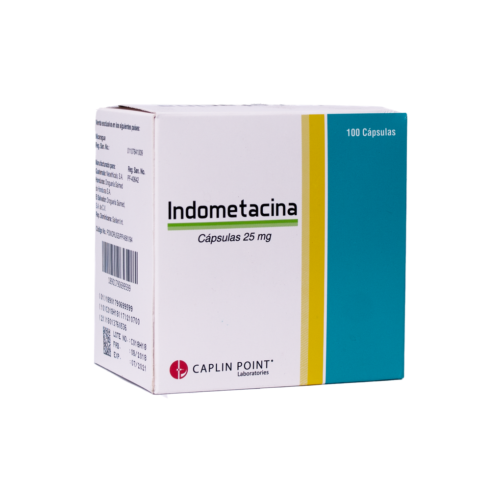 Indometacina 25mg Capsula Caplin Point Laboratories