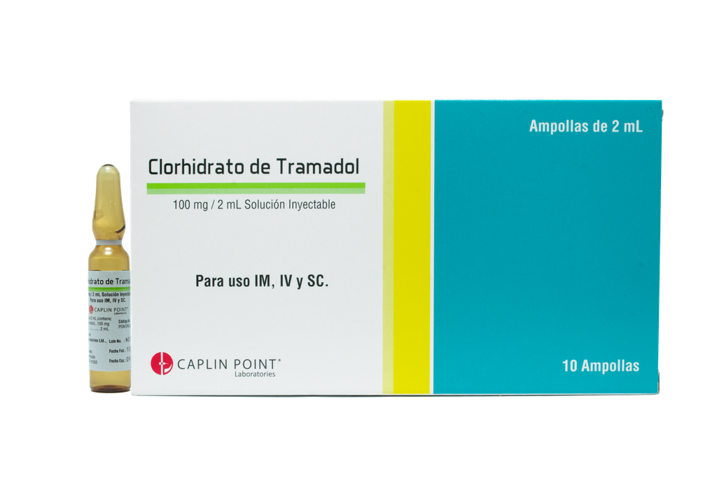 Tramadol Clorhidrato Iny. 100mg/2ml - Ampollas Caplin Point Laboratories