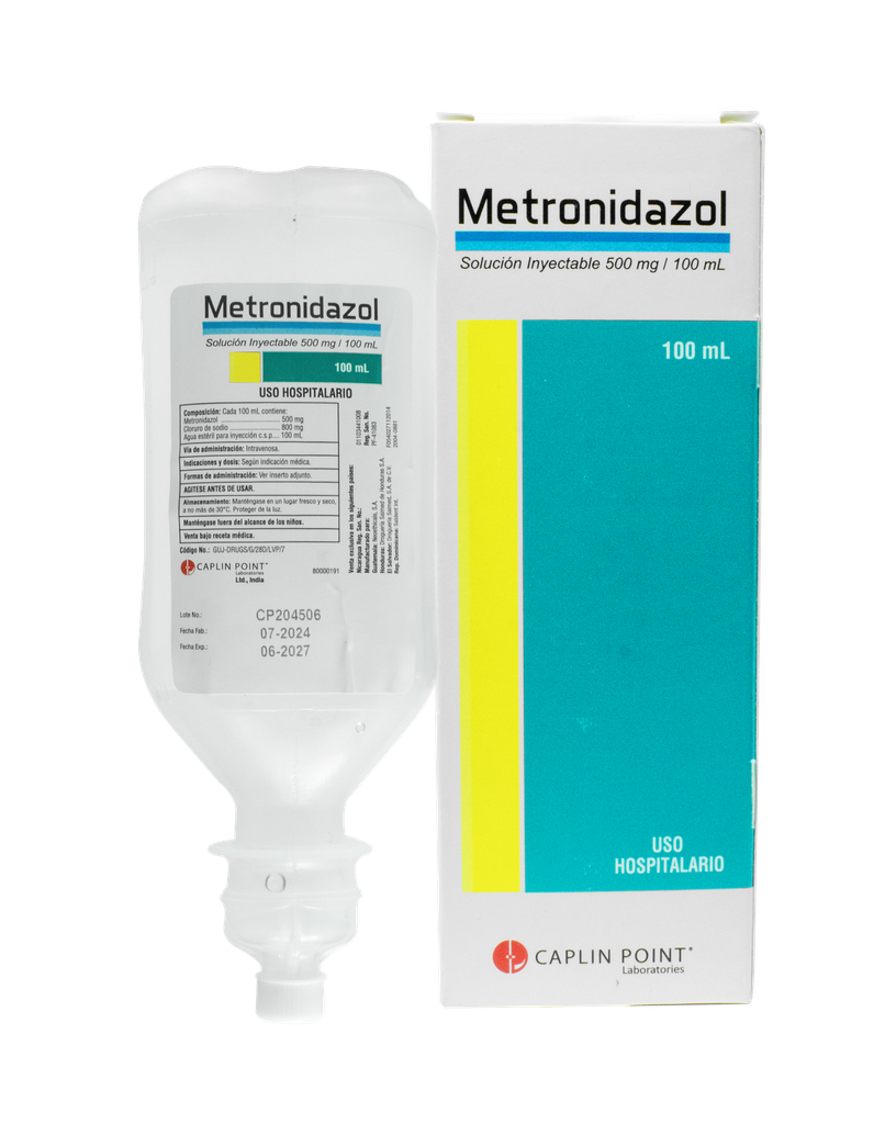 Metronidazol Infusion IV BP 0.50%  w/v - 100ml Caplin Point Laboratories