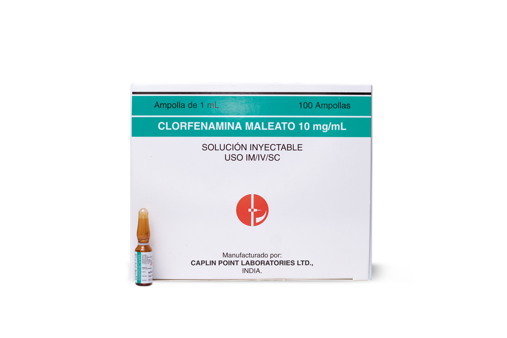 Clorfeniramina solucion inyectable 10 mg/ 1ml Caplin Point Laboratories