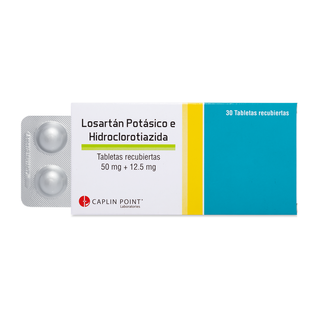 Losartan Pot. 50mg + Hidroclorotiazida 12.5mg Tableta Caplin Point Laboratories