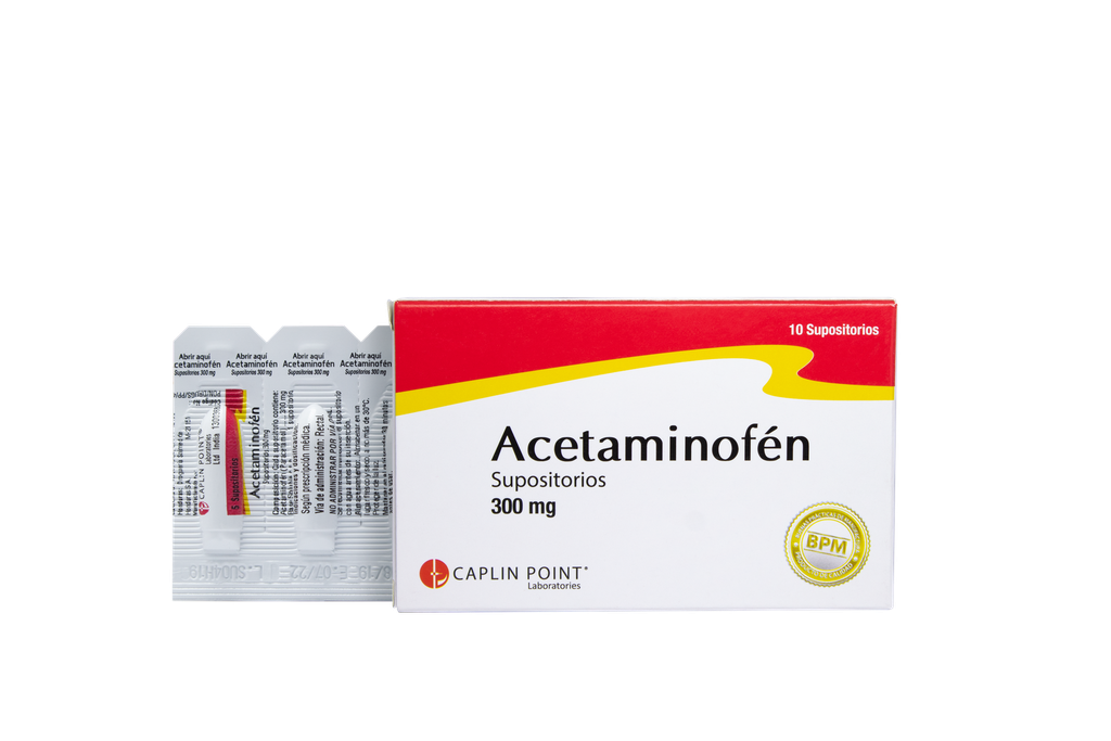 Acetaminofen Supositorio 300mg Caplin Point Laboratories