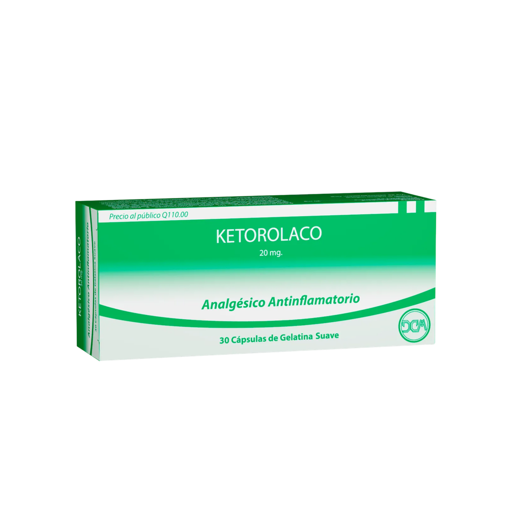 Ketorolaco Farmacaps 20 Mg Capsulas De Gelatina Suave Conamep