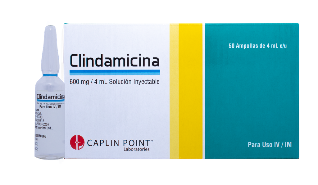 Clindamicina 600mg/4ml solucion inyectable Caplin Point Laboratories