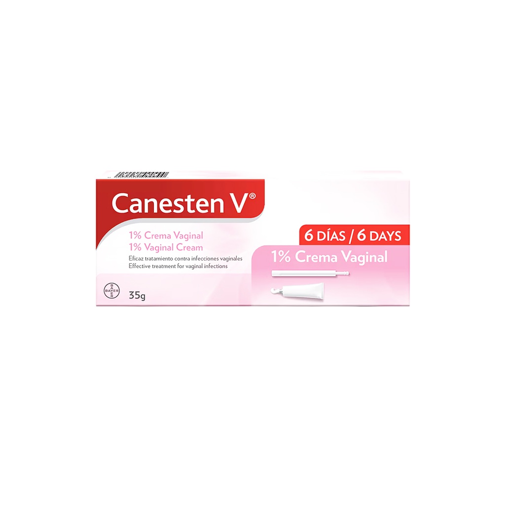 Canesten V 1% Crema Vaginal 35g 6 Aplicadores BAYER OTC