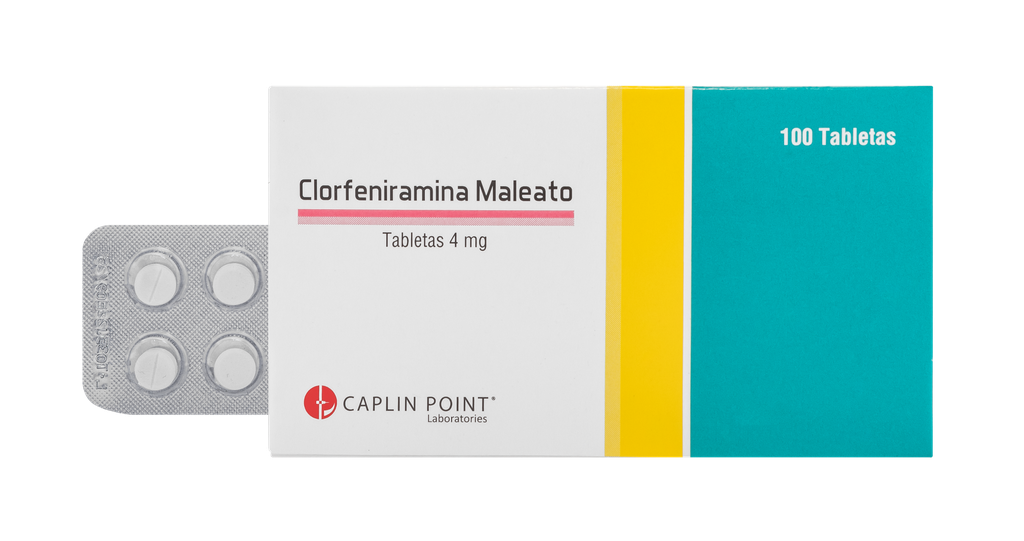 Clorfeniramina Caplin 4 Mg. Tabletas Caplin Point CaplinPoint Laboratories Ltd.