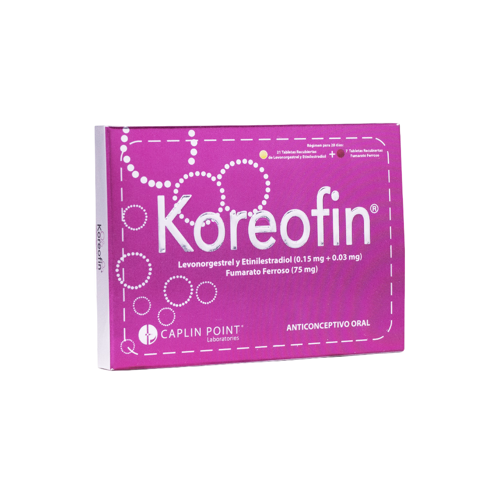 Koreofin Tabletas Recubiertas Simples CaplinPoint Laboratories Ltd.