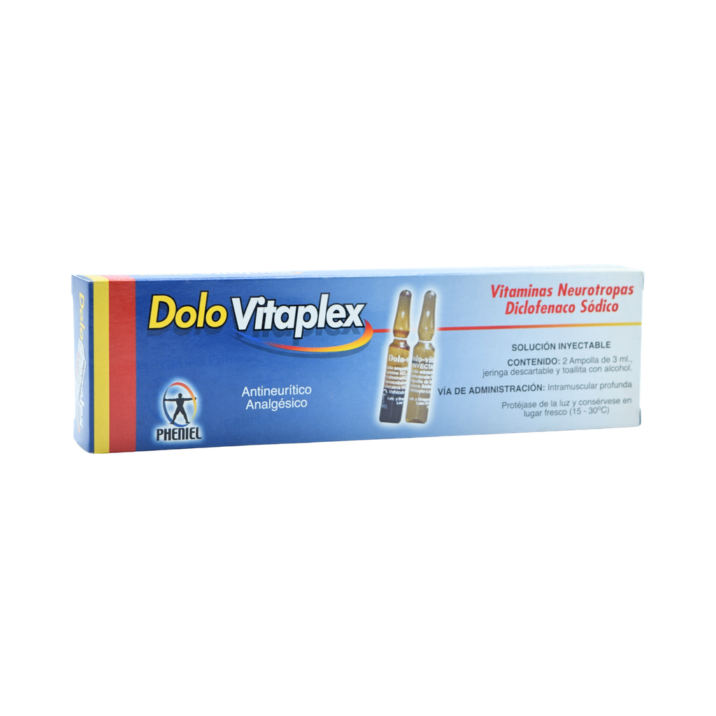 Dolo Vitaplex Solucion Inyectable 3Ml. Kit Pheniel Grupo Pheniel