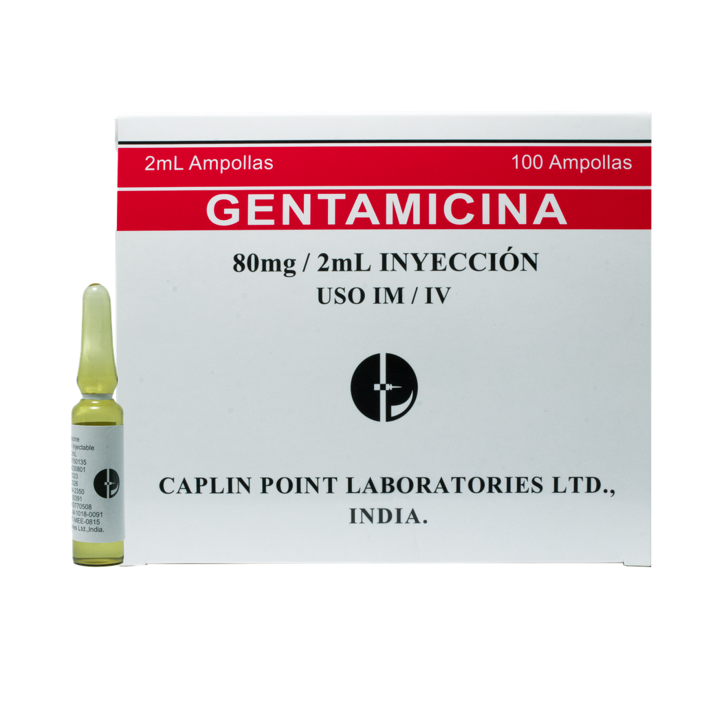 Gentamicina  80 Mg.Ml. Solucion Inyectable Caplin Point CaplinPoint Laboratories Ltd.