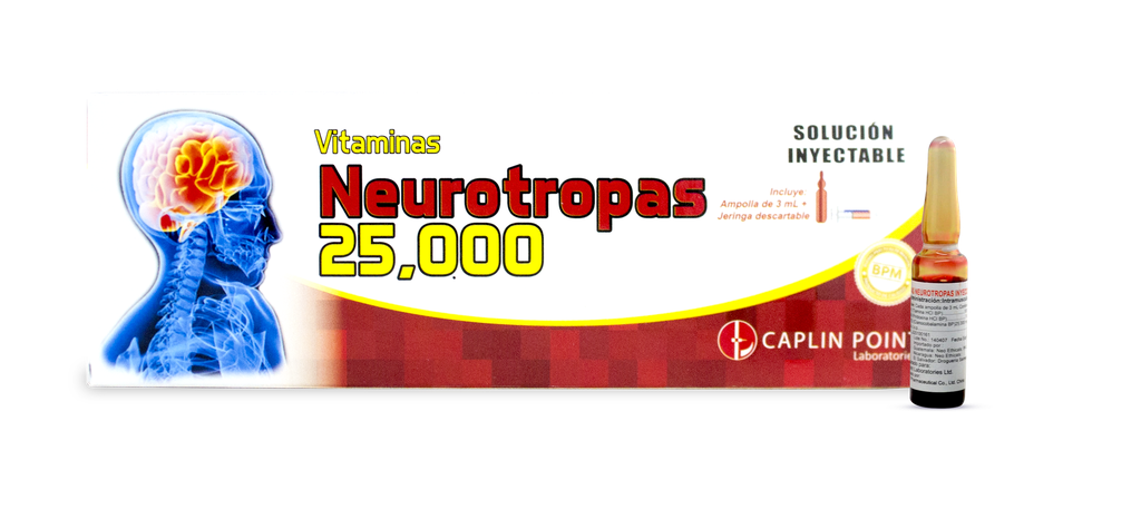 Vitaminas Neurotropas Kit  25,000 Mcg Solucion Inyectable Caplin Point  CaplinPoint Laboratories Ltd.