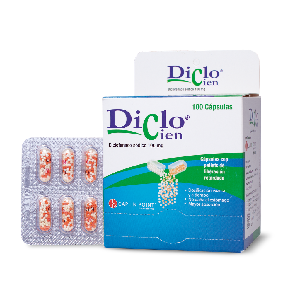 DICLOCIEN 100mg Capsula con Pellets Caplin Point Laboratories