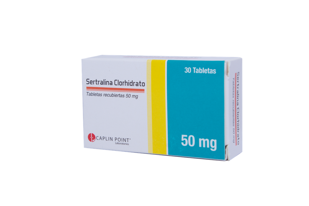 Sertralina Clorhidrato 50mg x 30 Tabletas Caplin Point Laboratories