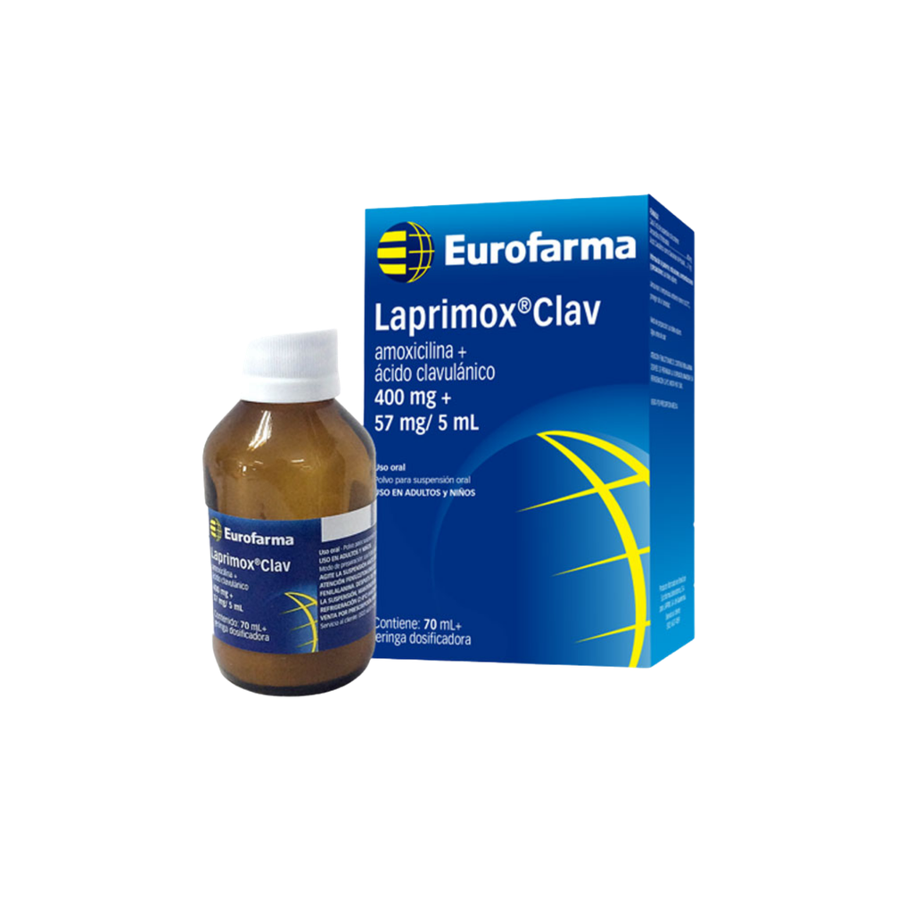 Laprimox Clav 400 Mg/57Mg. 5 Ml. Suspensión 70ml. Eurofarma
