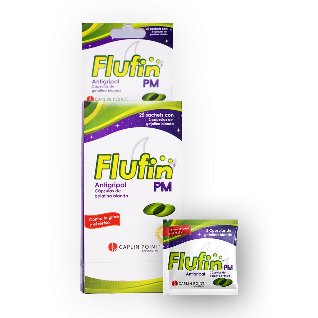 Flufin PM (Antigripal Capsulas de Gelatina Blanda) x 2 Caplin Point Laboratories