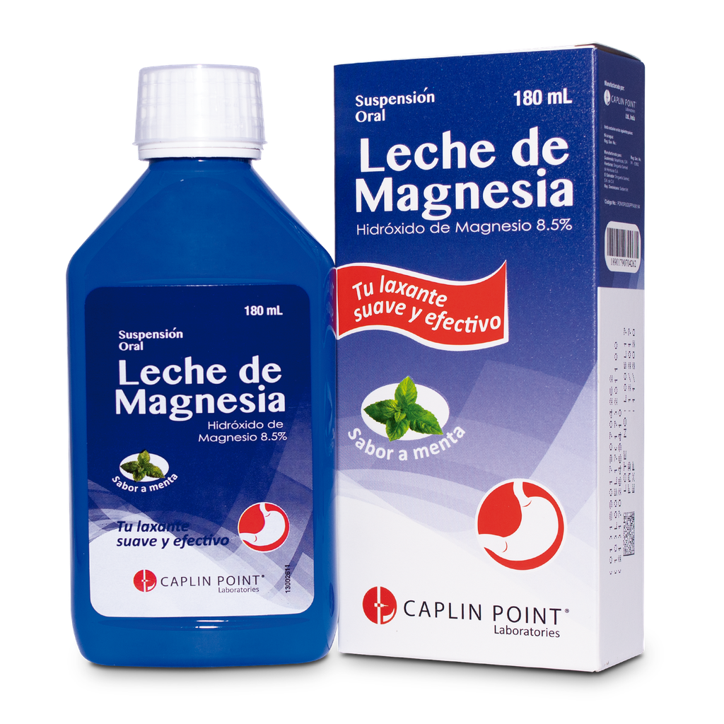 Leche de Magnesia Susp. Oral 8.5% - 180ml Caplin Point Laboratories