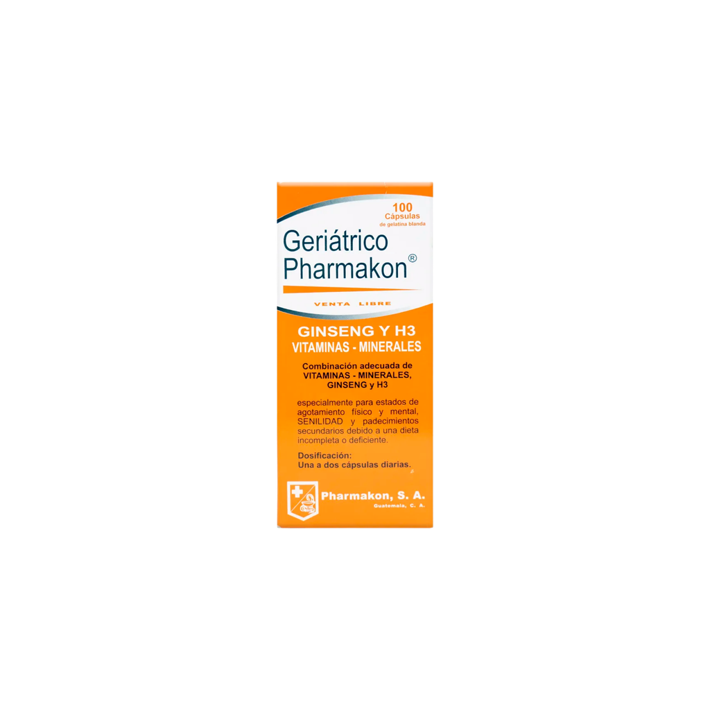 Geriatrico Pharmakon Capsulas De Gelatina Blanda 30 Unidades EXCEL