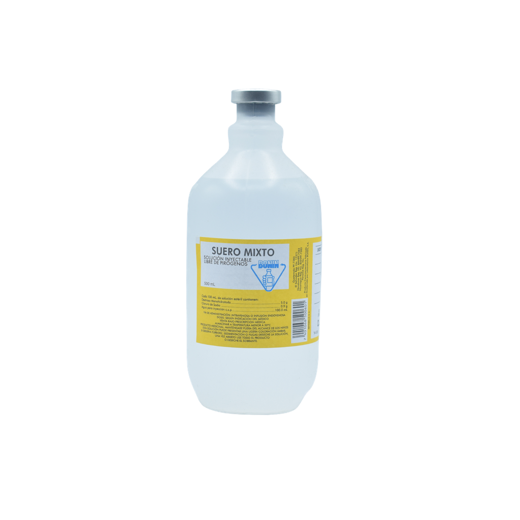 Suero Mixto Bonin 5% Solucion Inyectable 500 Ml Bonin