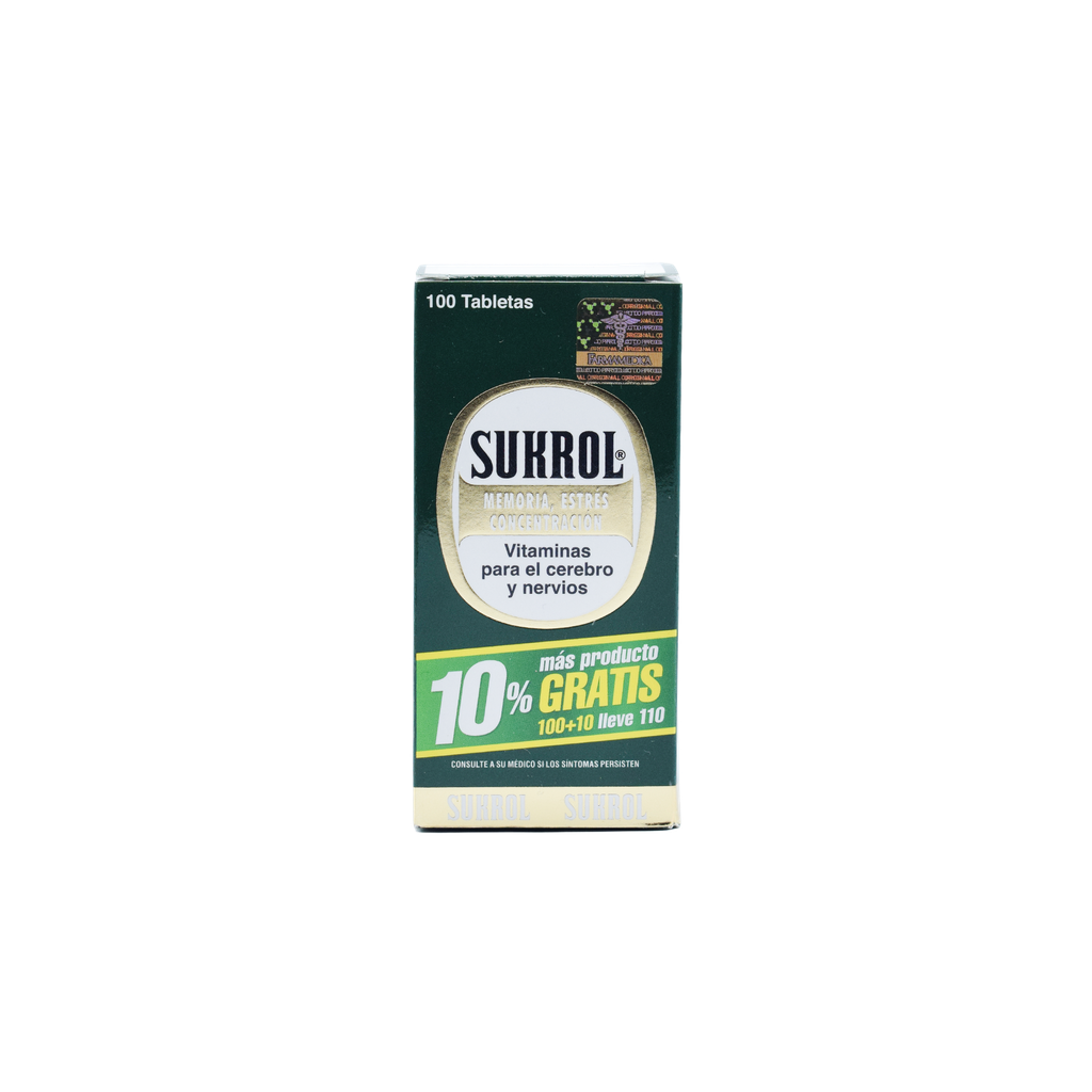 Sukrol  Frasco Tabletas x 100 +10 FARMAMEDICA