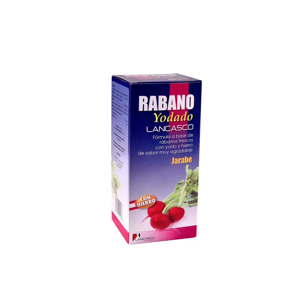 Rabano Yodado 240ML Jarabe Lancasco
