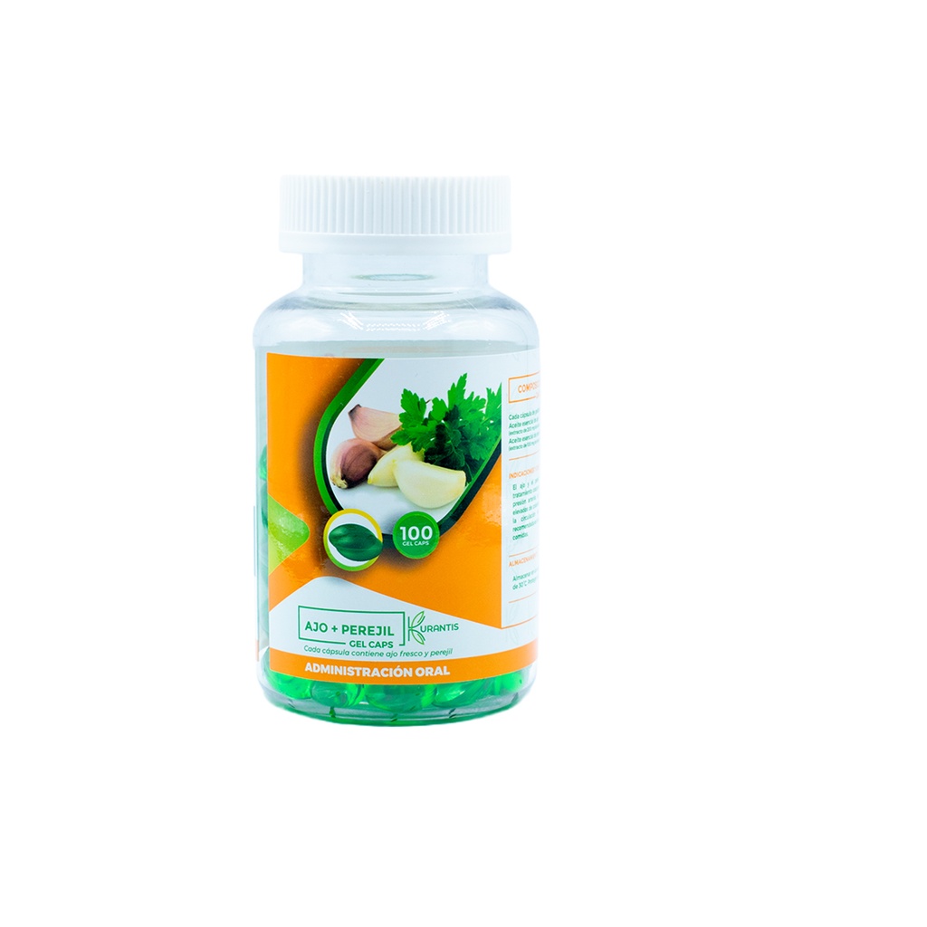 Aceite De Ajo + Perejil Frasco X 100 Caps Kurantis