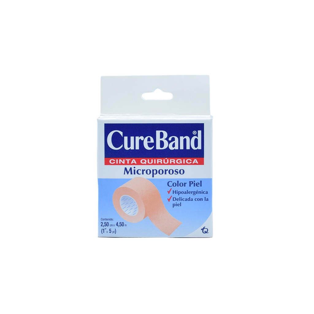 Micropore Piel 1"x5YD CUREBAND