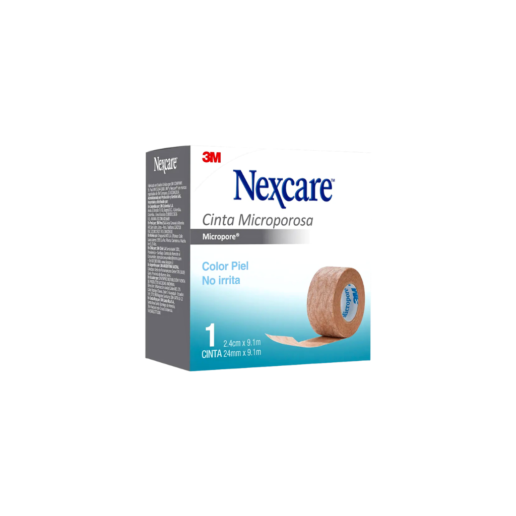 Micropore 1/2" Color Piel Nexcare 3M