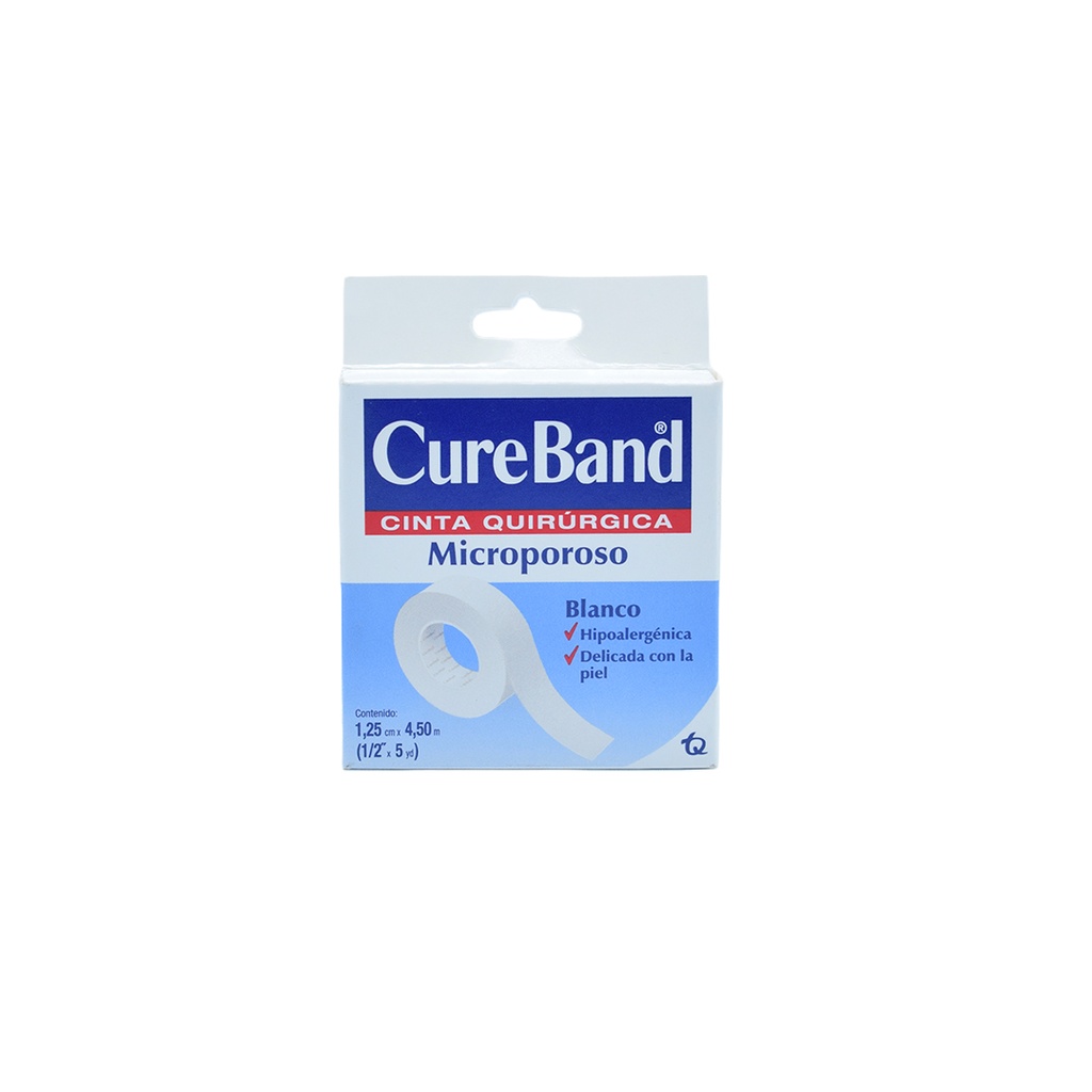 Micropore Blanco 1/2"x5YD CUREBAND