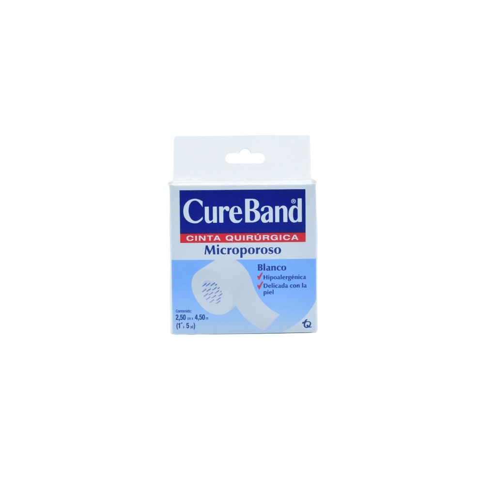 Micropore Blanco 1"x5YD CUREBAND