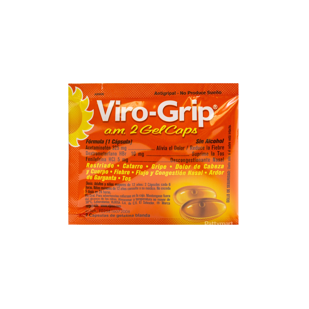 ViroGrip Am Sobre X 2 Gel Capsulas Vijosa