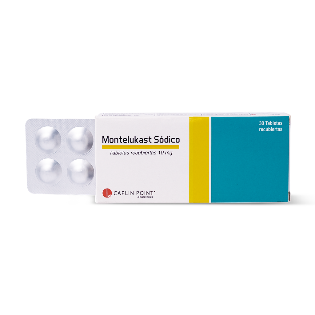 Montelukast Tableta 10Mg. x 1 (Caja X 30 CaplinPoint Laboratories Ltd.)
