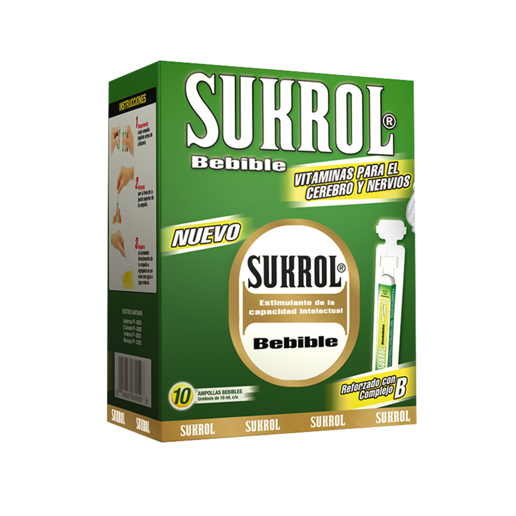 Sukrol Solución Oral X 1 Ampolla Bebible (Caja de 12 ampollas) FARMAMEDICA